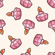 Experiments alcohol lamp cartoon seamless pattern background