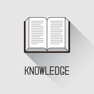 Book icon knowledge concept N2