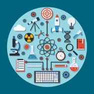 Science research vector concept N3