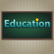 Education on blackboard