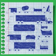 truck on paper