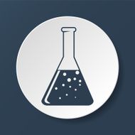 laboratory glass icon vector illustration Flat design style N9