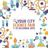 Science icons card N2