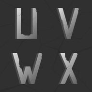 Retro alphabet