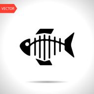 Vector icon of fishbone N15