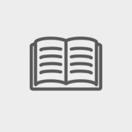 Open book thin line icon N4