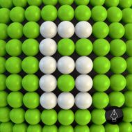 Number six Abstract mathematics background N2