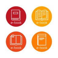 E-book Icons - book download buttons