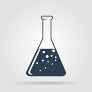 laboratory glass icon vector illustration Flat design style N11