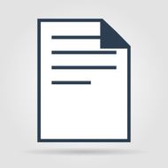 document icon paper sheet vector flat design N11
