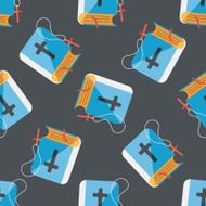 bible flat icon eps10 seamless pattern background N4