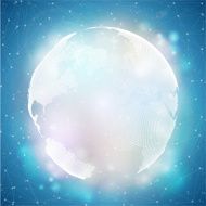Dotted world globe light design vector illustration N10