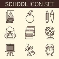 school and education icons N746