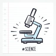 Doodle Microscope Icon N2