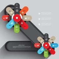 infographic - abstract Design Minimal style template business banners education template N76