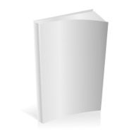 Blank book on white background Vector N2