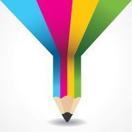 Creative info-graphic of pencil