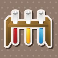 Test tubes and beakers theme elements N34