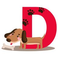 Alphabet D for dog