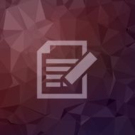 Taking Notes in flat style icon N2