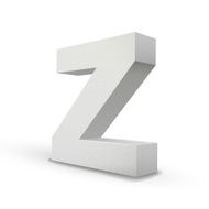 white letter Z