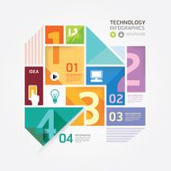 Modern Design Minimal style infographic template N8