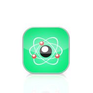 Science icon isolated on a white background
