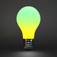 Lightbulb idea symbol 3d vector illustration N7