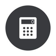 Vector modern gray circle icon N14
