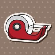 stationary tape dispenser theme elements vector eps N10