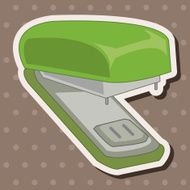 stationary stapler theme elements vector eps N19