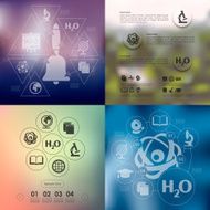 education infographic with unfocused background N92