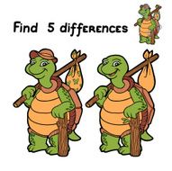 Find 5 differences (turtle) N2