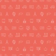 School line icon pattern set N10