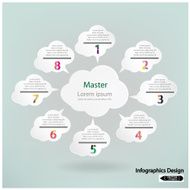 Modern Design Minimal style infographic template N10