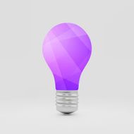 Lightbulb idea symbol 3d vector illustration N8