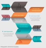 Abstract infographic element template N3