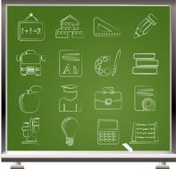 school and education icons N747