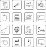 school and education icons N748