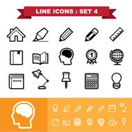Line icons set 4