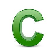3d green letter C N2