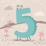 Cute alphabet Number 5