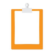 Orange clipboard