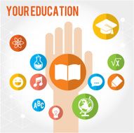 Your education set of icons