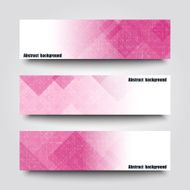 Set of banner templates with abstract background N12