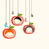 Cute smiling kids character N2