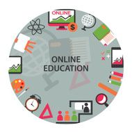 Online education emblem