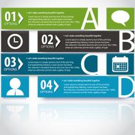 Modern infographics options banner N188