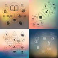 education infographic with unfocused background N94