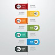 Modern design time line style infographic template N2